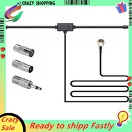 FM Radio Antenna FM F-Head Sheep Horn Antenna for Car FM TV Radio Station 75 Ohms F Female to TV3.5 