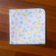 日本二重紗手帕 = 水彩點點 = 黃 (共3色)
