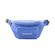 【二手】BALENCIAGA世家 (Balenciaga) 腰包/斜背包/日常腰包 552375 藍色皮革日常 Logo 腰包 男女通用