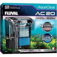 Fluval AquaClear 20 Gen 2 Hang On Power Filter HOB seachem aquarium fish tank back