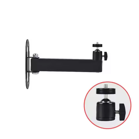 Wall Mount Metal Ceiling Projector 6mm Thread 21cm Sturdy Projector Bracket 360 Degree Rotation DV C