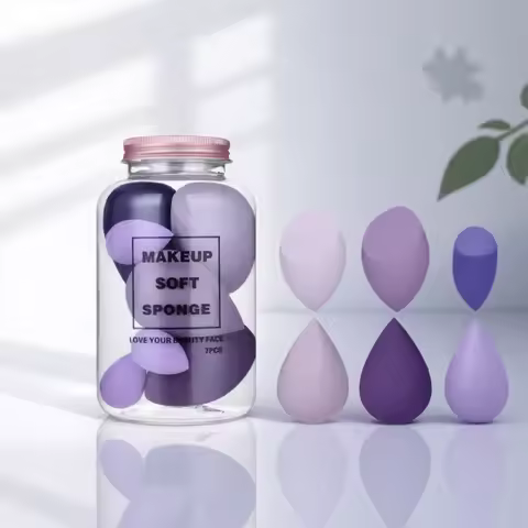 7Pcs Makeup Sponge Set Soft Wet Dry Use Foundation Powder Puff Beauty Tools High Quality Cosmetic Ap