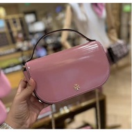 TORY BURCH EMERSON PATENT TOP HANDLE CROSSBODY