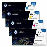 HP 124A Original LaserJet Toner Cartridge (Black Q6000A, Cyan Q6001A, Yellow Q6002A, Magenta Q6003A)