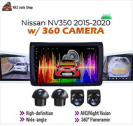 [𝟒+𝟔𝟒] 𝐐𝐋𝐄𝐃 𝟖-𝐂𝐎𝐑𝐄 9 Inch Android Head Unit for Nissan NV350 2015-2020 w/ 360° Bird View Panorama Ca
