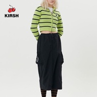 [KIRSH] DOODLE CHERRY CROP ZIP UP CARDIGAN | Korean | Korean Style | Korean Knit | Korean Brand | ko