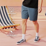 Giordano Mens Drawstring Elastic Waist Shorts 01105208002 กางเกงขาสั้นผู้ชาย กางเกงจิออดาโน