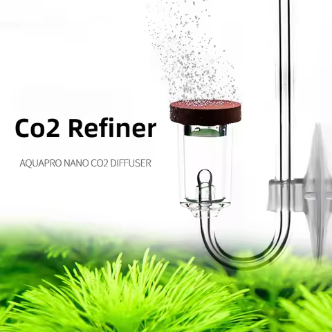 1Pcs Transparent Acrylic Aquarium CO2 System Diffuser U-tubes Mini Diffuser CO2 Refiner Regulator wi