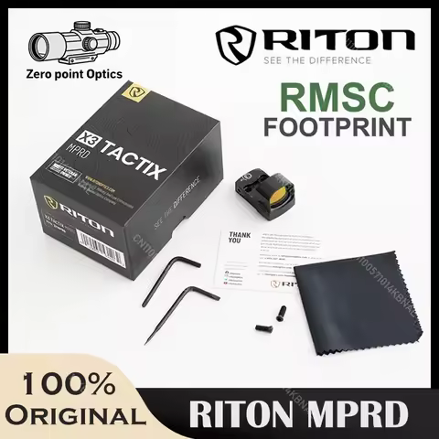Original RITON Optics MPRD Tactic 3 MOA Compact Red Dot Sight RMSC Footprint Fit Real Glock G43X/Hel