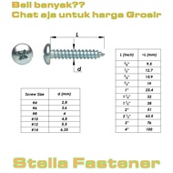 24 pcs Tapping screw 6x1.1/2'' PH (+) Screw Screw Tapping/ Tapping Screw Wholesale Bolts