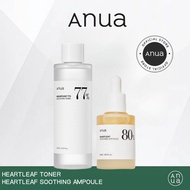 Anua Heartleaf 77% Soothing Toner 250ml+Anua Heartleaf 80% Soothing Ampoule 30ml