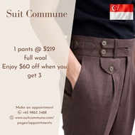 SUIT COMMUNE -Tailored Pants Full Wool