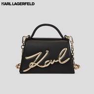 KARL LAGERFELD - K/SIGNATURE SMALL CROSSBODY BAG 240W3004 กระเป๋าพาดลำตัว