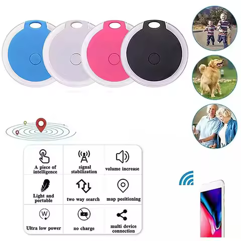 Mini GPS Tracker With Silicone protective sleeve GPS Locator Tracker Car For Key Finder Children Pos