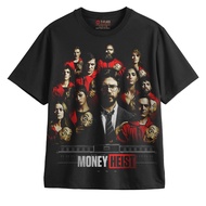 M0N3Y H31ST OVERSIZE UNISEX BLACK FILM TSHIRT - TFLICS