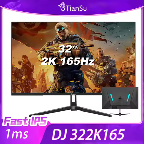 Tiansu gaming monitor 32 2 K 165Hz Monitor computer 32 inch monitor curved 2 K 2560*1440 165Hz IPS 1