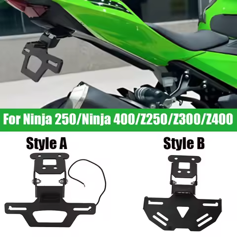 For KAWASAKI Ninja 250 Ninja400 EX250 Z250 Z300 Z400 Tail Tidy License Plate Holder Motorcycle Fende