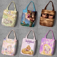 Lu Group 2025 Shopping Bag Tangled Rapunzel Tangled Shoulder Bag Student Canvas Bag
