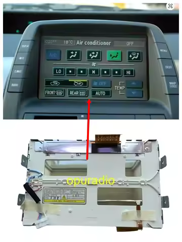 OEM 7" Original LTA070B512F LTA070B511F LCD Display with touch for Lexus IS/ES Series Toyoto Prius C