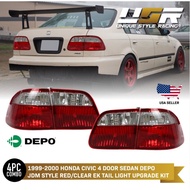 [ READY STOCK ] Honda Civic SO4 EK4 EK EJ Rear Crystal Tail Lamp / Tail Light Red & White SET 1999 -