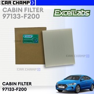 EXCELLABS Cabin Filter for Elantra 2015-up (97133-F2000) 4x4B