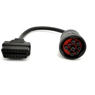 Deutsch J1939 9pin to 16pin Truck Cable J1939 9 pin to OBDII/OBD2 16 PIN Female diagnosctic tool con