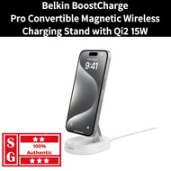 Belkin BoostCharge Pro Convertible Magnetic Wireless Charging Stand with Qi2 15W (White) WIA008btWH 