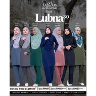 SUIT LUBNA LUVLA IRONLESS Baju Tanpa Gosok Suit Muslimah Nursing Breastfeeding Friendly plus size 4xl 5xl ready stock