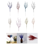 Zuo Pack of 10 Realistic Artificial Flower Stems Faux Dried Twigs Glittering Picks for Christmas and