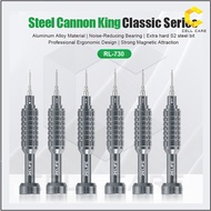 Relife RL-730 Steel Cannon King Classic Series Strong Magnetic S2 Bits Screwdriver Mobile Phone Repa