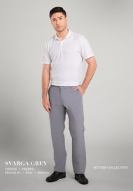 MOC Celana Panjang Chinos Pria Regular Fit Svarga - Grey