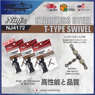 NINJ+ NJ4172 S/S T-TYPE SWIVEL #1/0-3/0 (1PKT 3PCS)