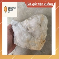 Original rough white quartz stone for home decoration, high energy purification 17cm, weight 33kg (1