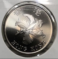 7E.1 香港壹圓  [錯版]  1993年【限量版精鑄幣--爆光/底板靚/鏡面】【洋紫荊一元】 香港舊版錢幣・紀念幣 $250