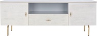 Safavieh Grey/White Washed Home Collection Genevieve Media Stand (up to 60-inch Flat Screen TV), 54"
