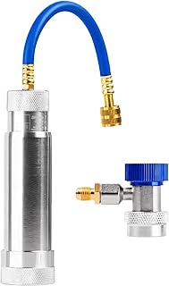 AC Oil Injector Kit, 2.03 fl oz A/C Dye Oil Injector R1234YF & R134A Refrigerant System, Universal A