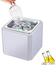 Co2 Ice Glass Chiller, Stainless Steel Glass Cup Froster with Color LED, Quickly Frozen to -45°C, Ne