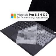 Microsoft Surface Pro 6 Pro 5 Pro 4 Pro  X Pro 7 Keyboard Protector Keyboard Cover TPU Silicone