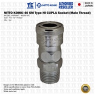 NITTO KOHKI HI CUPLA 40 SM Type Pneumatic Air Quick Coupler Socket ( 40SM SS,SG ) 1PC