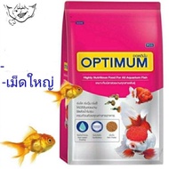 อาหารปลาทอง ออพติมั่ม OPTIMUM เหมาะสำหรับปลาสวยงามทุกชนิด สูตรเร่งสีเร่งโต ใช้แล้วน้ำไม่ขุ่น(เม็ดใหญ่ 1kg)