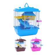 [ Store] ExclusivePet Cage Hamster Cottage with Transparent Skylight Double Layer House for Hamster 