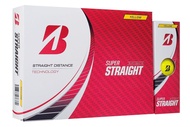 BRIDGESTONE SUPER STRAIGHT GOLF BALL (12PCS) - YELLOW