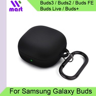 Silicone Protective Case with Keychain for Samsung Galaxy Buds3 / Buds2 FE / Buds2 Pro / Buds 2 / Bu