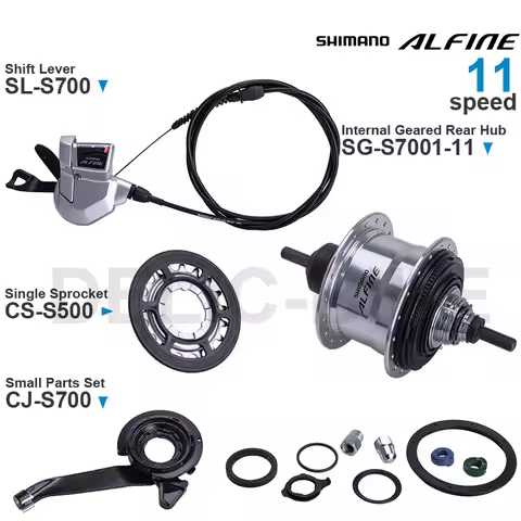 SHIMANO ALFINE 11-speed S700 Groupset Shifter SL-S700 Internal Geared Rear Hub SG-S7001-11 CS-S700 C