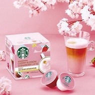 【星巴克】星巴克 櫻花草莓 風味拿鐵咖啡膠囊X3盒