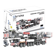 Liebherr โมเดลรถเครน LTM11200ใหม่ล่าสุดรุ่นรีโมทคอนโทรลของเล่นแบบบล็อกตัวต่อสำหรับเด็กผู้ชายบ้านโมเด