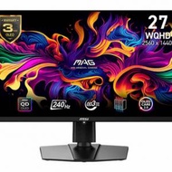 全新 MSI MAG274QRF-QD E2 27" 2K 180Hz / MAG 271QPX QD-OLED E2 27" 2K 240Hz