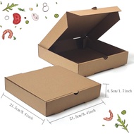 15 Pcs Cardboard Pizza Box 8.4 x 8.4 x 1.7 Inch brown Kraft Corrugated Mini Pizza Pizza Boxes Used f