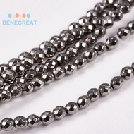 5strands Electroplate Non- e Beads Strands Faceted Round Grade AAAA Silver 2mm Hole: 0.5mm about 200