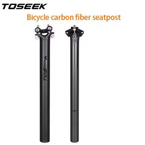TOSEEK Bicycle Carbon Fiber Seatpost High-strength Ultra-light Carbon Fiber Seatpost Body Aluminum A